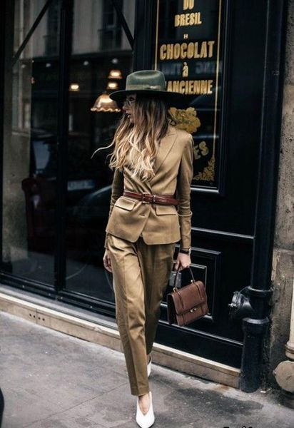 

women's suits & blazers women casual office business formal work wear slim fit uniform styles female elegant pant custom made w153, White;black