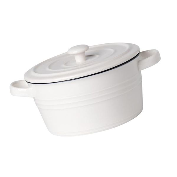 

bowls 1pc double handle ceramic steaming bowl with lid exquisite soup for home