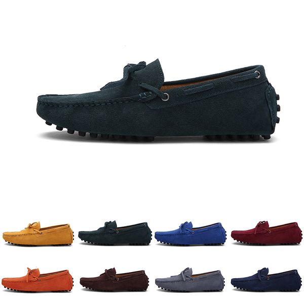 

men casual shoes Espadrilles triple black navy brown wine red green khaki Orange mens sneakers outdoor jogging walking thirty eight