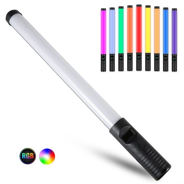 

handheld rgb light wand video lights with tripod stand rechargeable pography lighting stick for tiktok wedding led fill flash heads