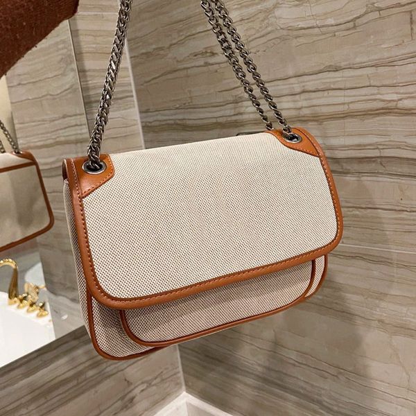 

women messenger bag crossbody bags handbag purse cloth with real leather flap chain multiple pockets high quality
