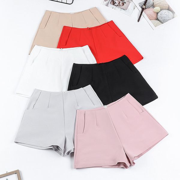 

women's shorts new wear in summer 2019 casual out of the street, White;black