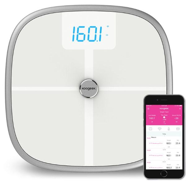 

bathroom & kitchen scales fda approved smart health scale digital body fat weight wifi sync measures muscle bone mass bmi bmr weighing