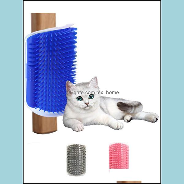 Cat Grooming Supplies Pet Home Garden Self Groomer Wall Corner Mas Comb Hair Removal Brush Tool Per Short Long Fur Kitten Puppy Jk2012Ph D