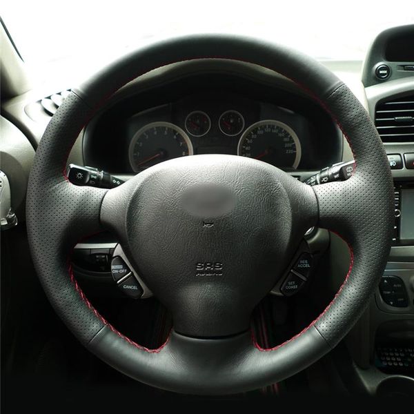 

steering wheel covers diy anti-slip wear-resistant cover for santa fe 2000-2006 car interior decoration