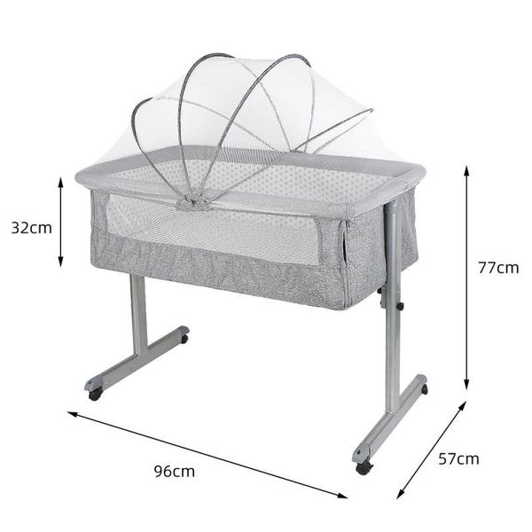 

mobile portable crib high and low folding large stitching headboard baby nest bedding sleeping bags
