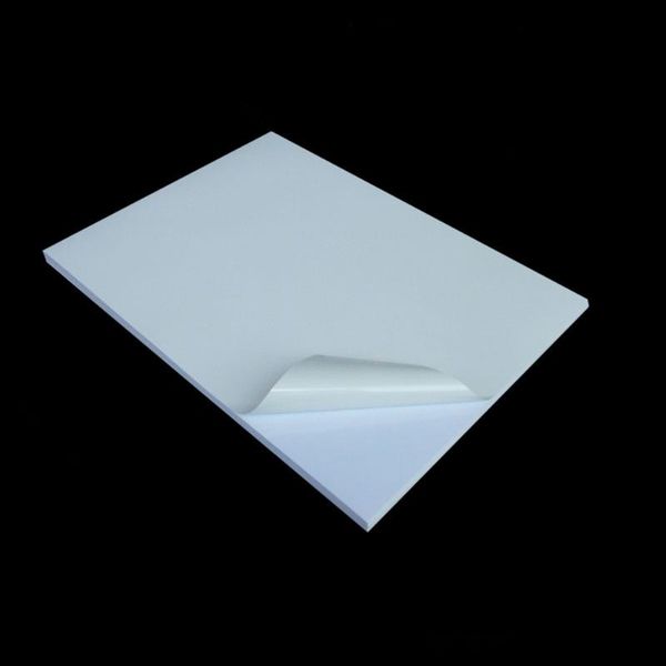 

greeting cards wholesale 21*29.7cm a4 pvc white blank printing paper self-adhesive label waterproof oilproof tear not lousy dumb and smooth