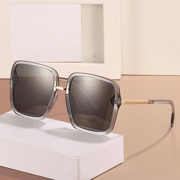 

sunglasses 2021 style square korean large frame versatile glasses street po fashion women, White;black