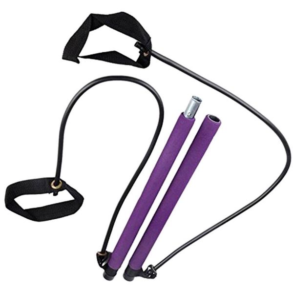 

resistance bands yoga universal 2 foot loops bar exercise eva gym stick lightweight elastic fitness equipment multifunctional portable