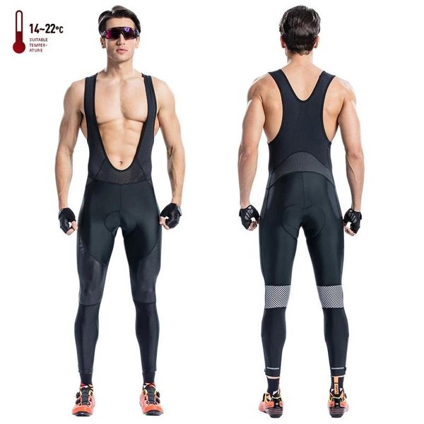 

racing pants santic men cycling tight bib long-distance long quick-drying perspiration breathable imported cushion 2 orde, Black;blue