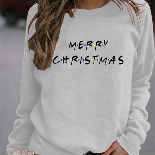 

women's hoodies & sweatshirts antumn hoddies pullover women with letter alphabet printing long sleeves o neck streetwear chirstmas year, Black