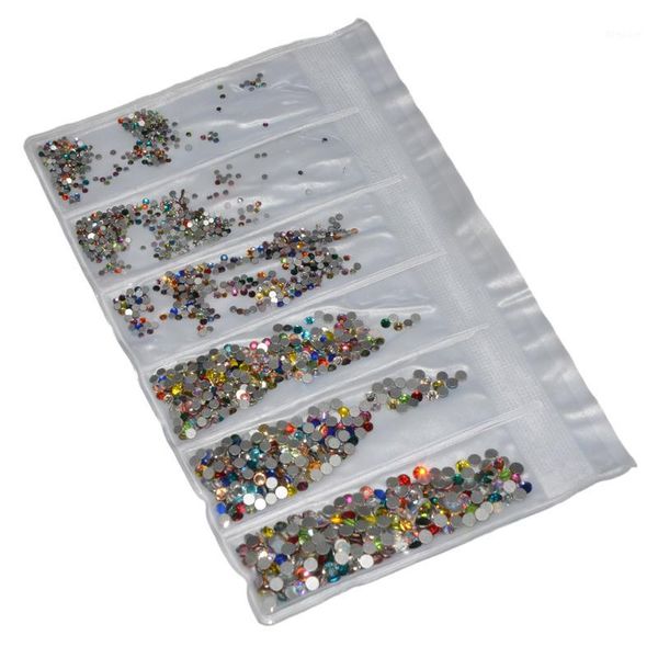 

1728pcs crystal charms nail rhinestones 3d art decorations mixed size ss4-ss12 strass beads gems stones1, Silver;gold