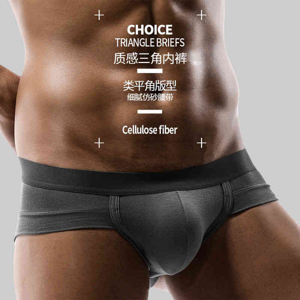 

underpants men's triangle underwear modal low waist u convex bag small boxer shorts head fashion, Black;white