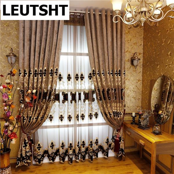 

models european-style luxury villa curtains for living room elegant tulle luxurious drapes bedroom window curtain &