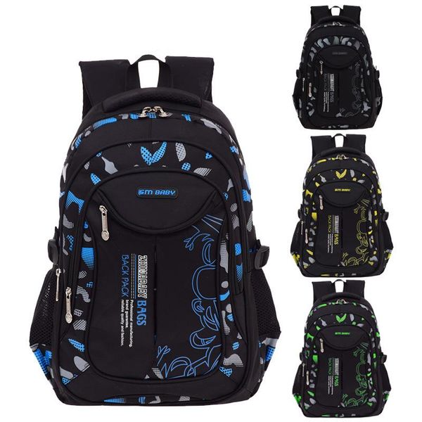 

school bags waterproof backpack schoolbag for male casual boys 1-3-6 grade orthopedic children