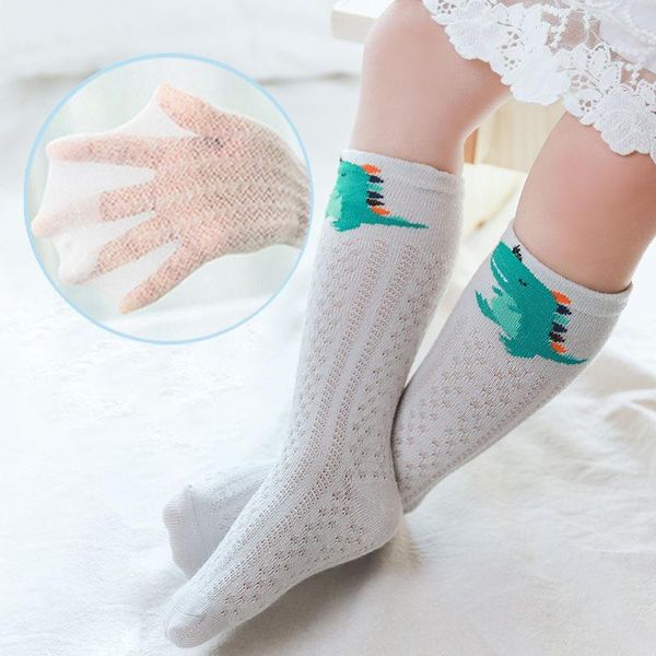 

footies 3 pais 1-3 years toddler baby cotton mesh stockings breathable soft tights for infant cool feet children knee height, Blue