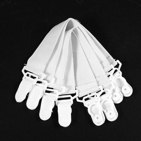 

sheets & sets 4 pcs home white elastic mattress bed sheet grippers clips