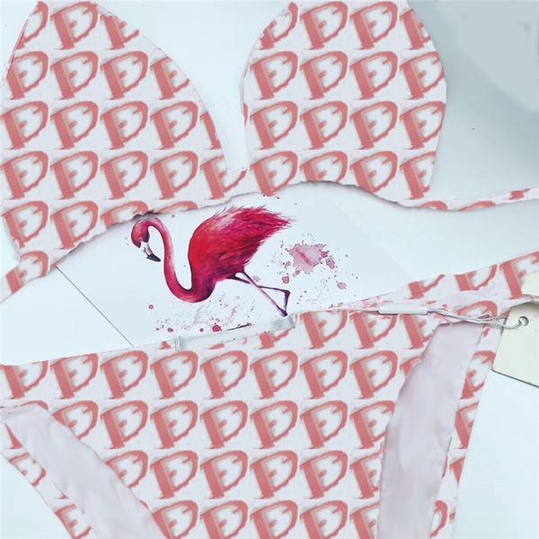 

sweet style split swimwear simple ultra-thin pink tie up bikini suits three-poin beach triangle suit for women, White;black