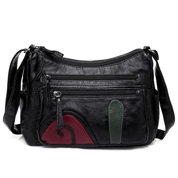 

hobo - women's washable synthetic leather handbag, tassel shoulder strap, zipper large capacity cross wallet waist bags