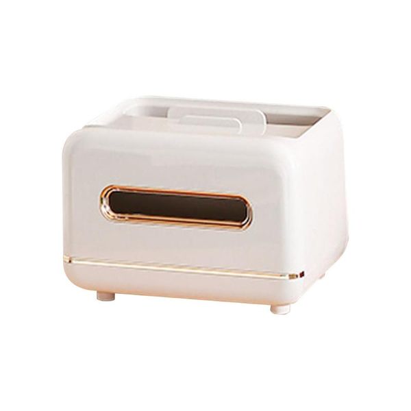 

tissue boxes & napkins 1pc fashion box household deskstorage holder (white)