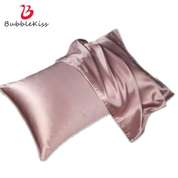

bubble kiss modern simple luxury style cushion cover single-sided silk bedding pillowcase soft and smooth home sofa pillow case