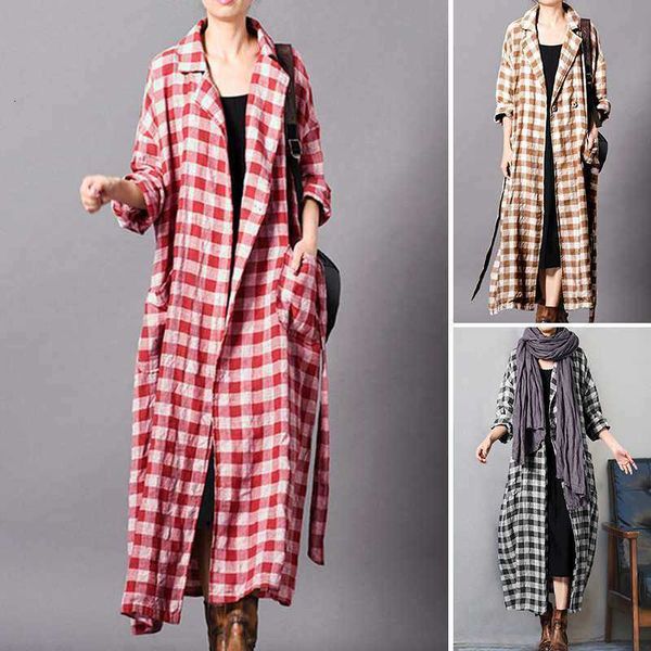 

women's sweaters sweaters coats and jackets for women ladies lapel outwear casual plaid windbreaker plus size 5xl autumn long sleeve ov, White;black
