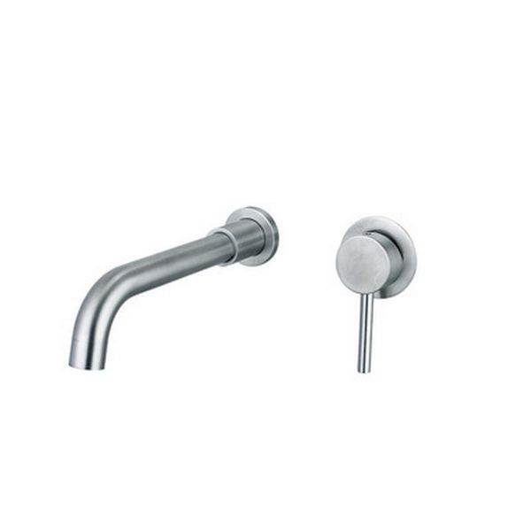 

mounted solid brass faucet single handle trim taps 2 hole wall-faucet set &cold water bathroom sink mixer small tap faucets