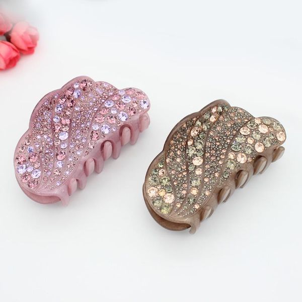 

hair clips & barrettes large claw clip for women girls rhinestone elegant accessory jewelry - big ornament thick braids wear wedding, Golden;silver