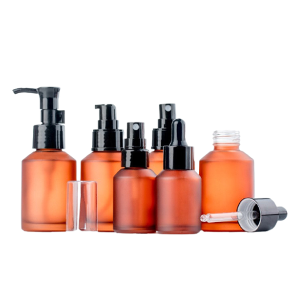 

liquid soap dispenser 15/30/60/100ml empty bottles refillable perfume spray bottle lotion skincare containers wine red glass pump dropper