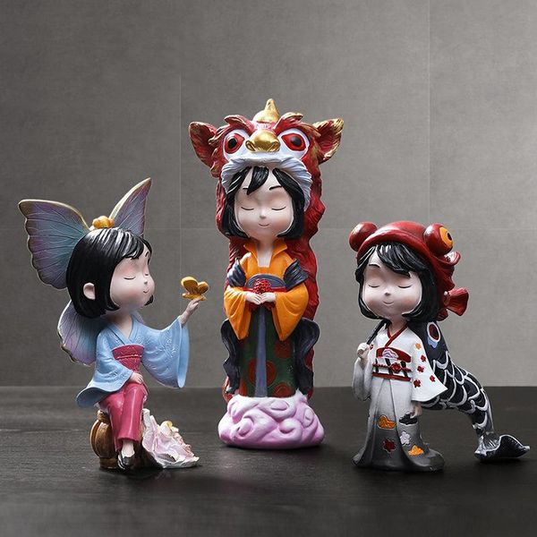 

decorative objects & figurines lovely girl decoration creative bedroom children's room window model tablehome accessories resin embelli