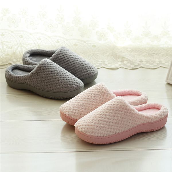 

cotton slippers winter cotton home warm plush shoes women's autumn and bag heel anti-skid, Black