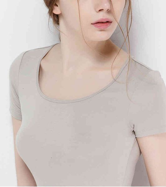 

amazing women's t-shirt simple classic round neck female slim fit clothes short-sleeved soft elastic modal fabric fashion designer s-2x, White