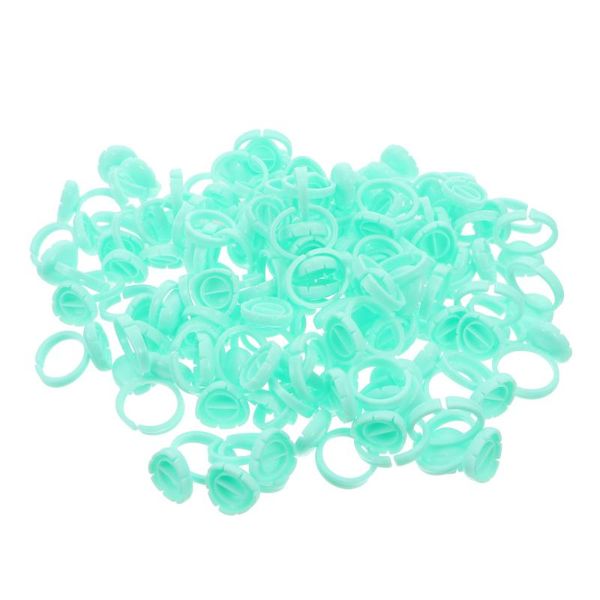 

false eyelashes 100pcs pigment container ring cup eyelash grafted accessories
