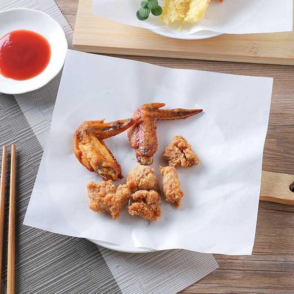 

frying pad paper oil-absorbing barbecue oil filter kitchen fried 50 sheets