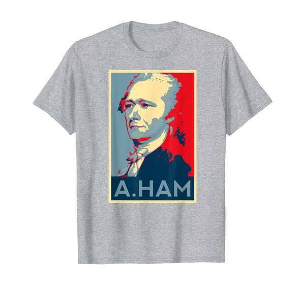 

hamilton t shirt - vintage poster style men women kid tshirt, White;black