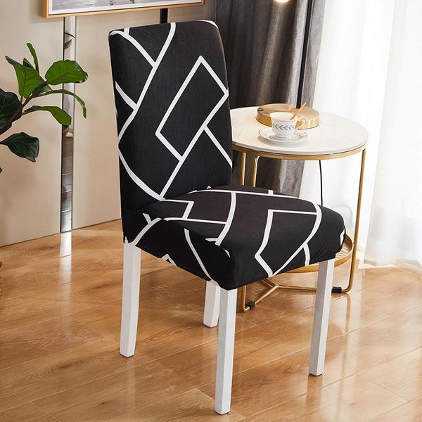 

printed seat cover dining room living elastic chair office home dustproof stool covers