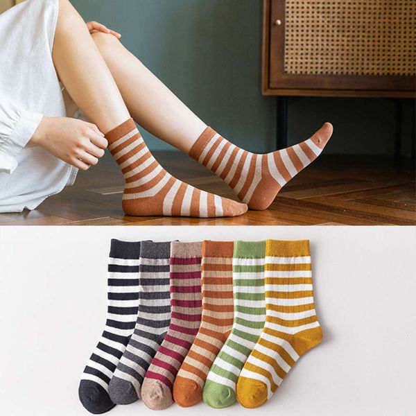 

pairs of spring cotton medium striped leisure sweat ventilation, Black;white