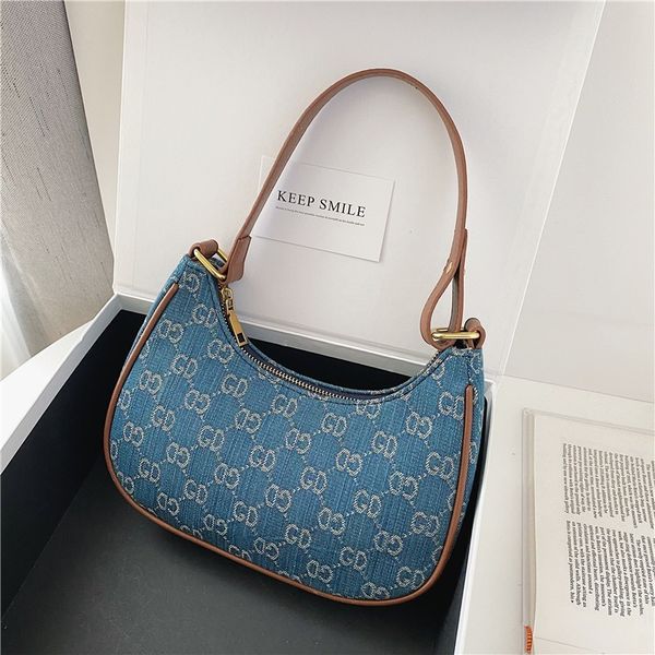

new women's bag fashion printed letters single shoulder messenger bag minority design style backpack simple armpit designer handbags