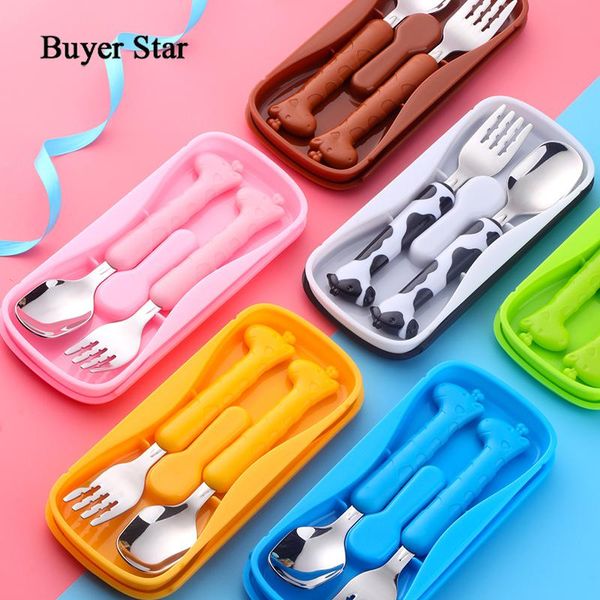 

dinnerware sets buyer star baby tableware portable spoons children soup fork set cochleare cute feeding infant utensils kindergarten
