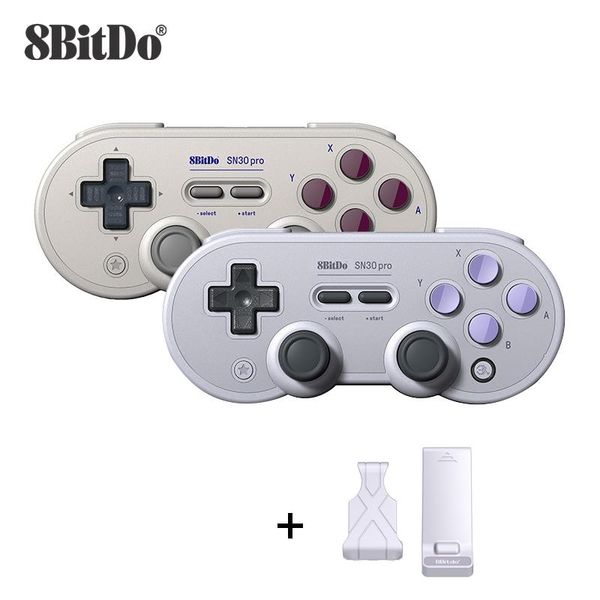 

for windows/android/ macos / switch/ raspberry pi 8bitdo sn30 pro classical wireless bluetooth joystick gamepad game controllers & j joystic