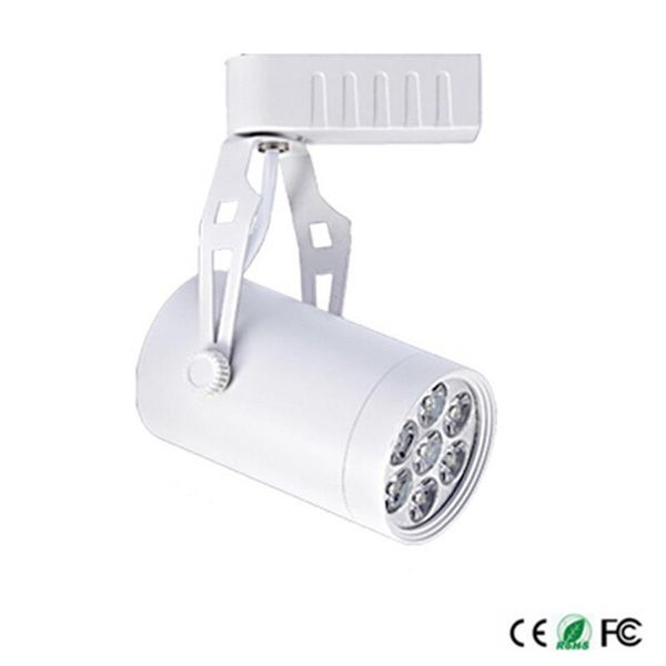 

7w led track light ac110v/220v aluminum white and black spotlight indoor lighting 1pcs lights