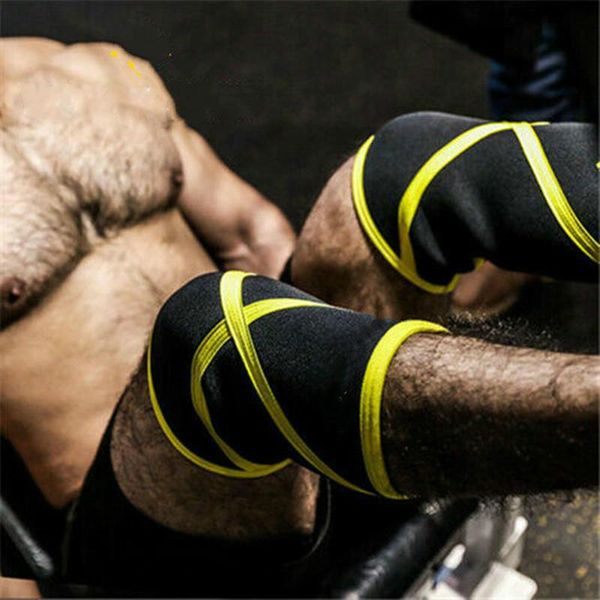 

elbow & knee pads crossfit powerlifting strongman 7mm pair of sleeves, Black;gray