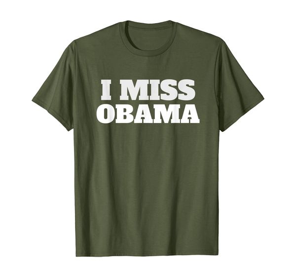 

i miss barack obama american president t-shirt, White;black
