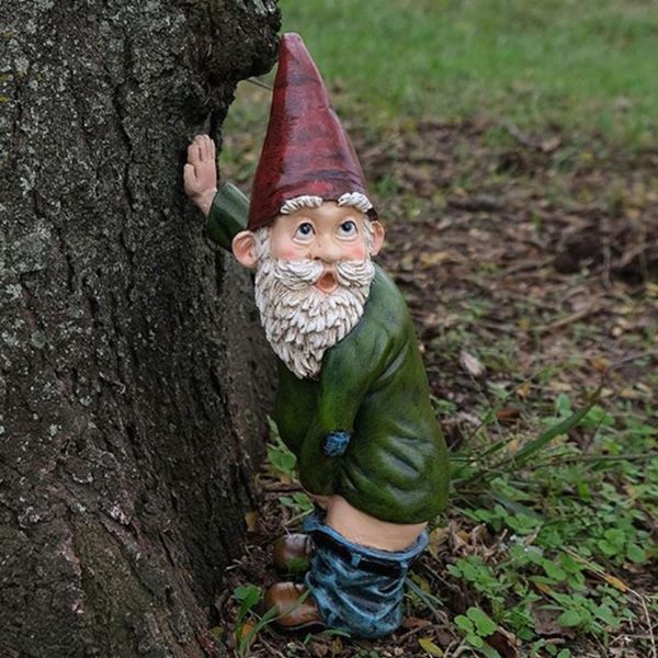 

garden gnome statue unique and funny peeing figurines for indoor yard lawn decoration decorations
