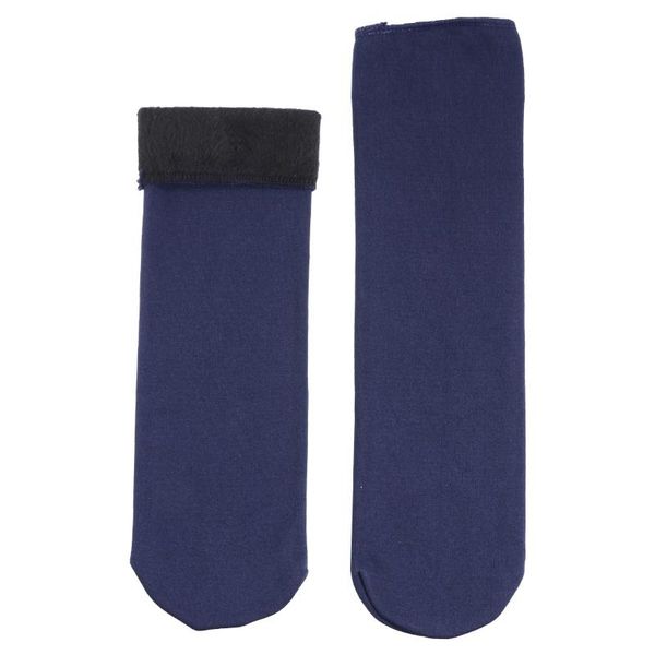 

sports socks thick snow winter warm soft comfortable wool cashmere thermal wear resistant for women ladies, Black