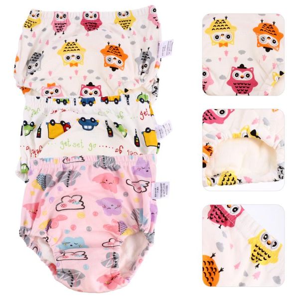 

3pcs training underwear potty pants for boy and girl (assorted color) cloth diapers