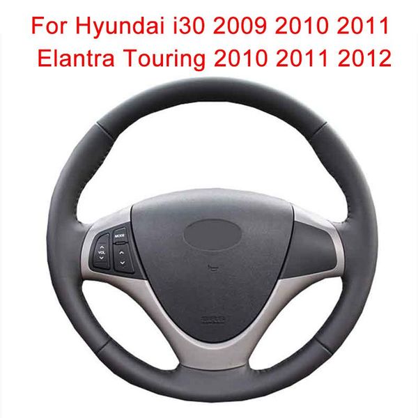 

customize car steering wheel cover for i30 2009 2010 2011 elantra touring leather braid covers