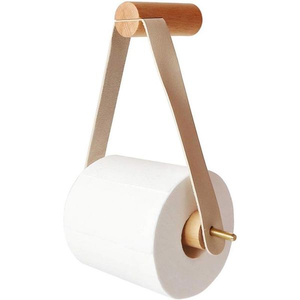 

toilet paper holders 1pcs vintage wood towel holder hanging home el roll rack bathroom decoration accessories
