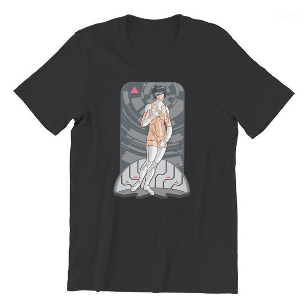 

men's t-shirts t-shirt birth of a cyborg print black shortÂ sleeve tees 45419, White;black
