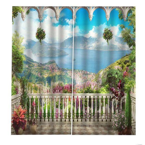

curtain & drapes custom pastoral forest 3d curtains for living room bedroom balcony nature scenery landscape blackout window home decor